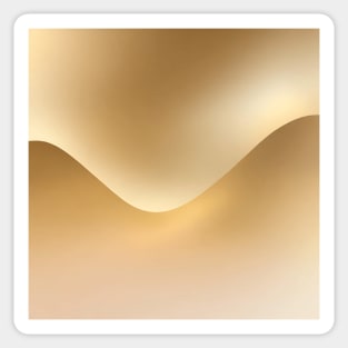 Golden Wave Sticker